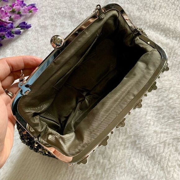 New Gorgeous Vintage Evening Bag With Sequins & Beads - Picture 11 of 11